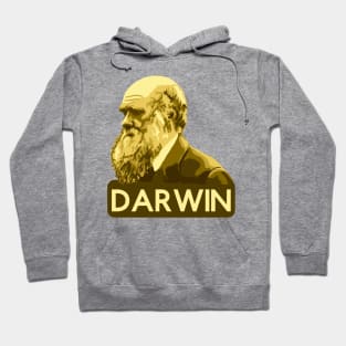 Charles Darwin Portrait Hoodie